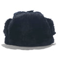 Vintage 90s Shearling Mouton Flight Cap CROWN CAP ムートン フライトキャップ ボンバーキャップ M ブラック