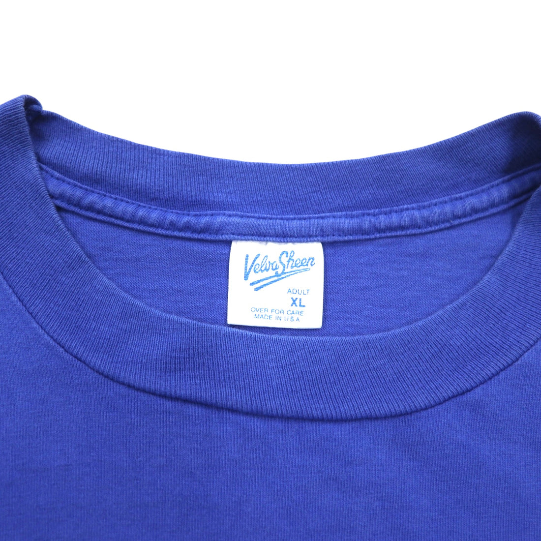 Velva Sheen 90年代 USA製 MICKEY ミッキーマウス 刺繍 Tシャツ XL ブルー Disney