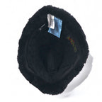 Vintage 90s Shearling Mouton Flight Cap CROWN CAP ムートン フライトキャップ ボンバーキャップ M ブラック