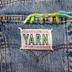 Y.A.R.N. × 90s Levi's 501 クロシェ スター デニムパンツ STAR DENIM ジーンズ M インディゴ ブルー ハンドメイド
