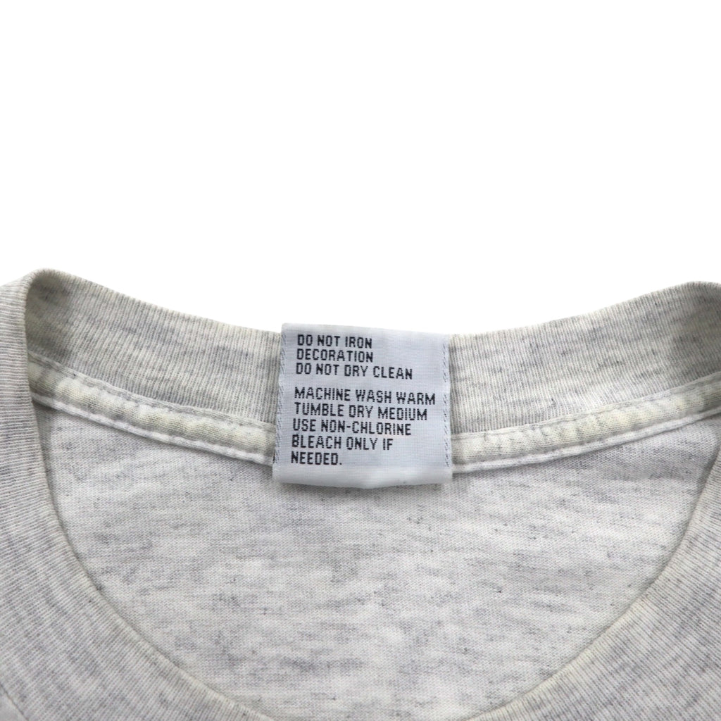 ISLAND GEAR 90s USA made single stitch print T-shirt XL grey cotton MARCO ISLAND