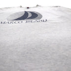 ISLAND GEAR 90s USA made single stitch print T-shirt XL grey cotton MARCO ISLAND