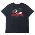 日本然リトテ-古着オンライン-HARLEY DAVIDSON ロゴプリント Tシャツ XL ブラック コットン 両面プリント-HARLEY DAVIDSON Logo Print T-Shirt XL Black Cotton Double Sided Print