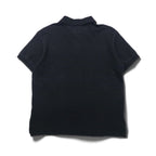 Polo by Ralph Lauren 90年代 ポロシャツ XL ブラック コットン 鹿の子 スモールポニー刺繍