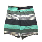 patagonia ウェーブフェアラー ボードショーツ Wavefarer Board Shorts ショートパンツ M グリーン グレー ボーダー ナイロン 86621