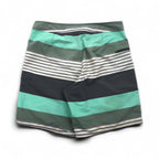 patagonia ウェーブフェアラー ボードショーツ Wavefarer Board Shorts ショートパンツ M グリーン グレー ボーダー ナイロン 86621