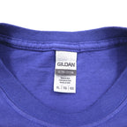 GILDAN College Print Ultra Cotton 3-Layer Print T-Shirt XL Blue Arch Logo Vermont Green MTNS