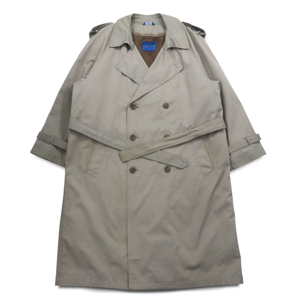 TOWN CRAFT 90s Double Breasted Trench Coat, Size M, Beige, Detachable Liner, Belt Included, Made in Sri Lanka