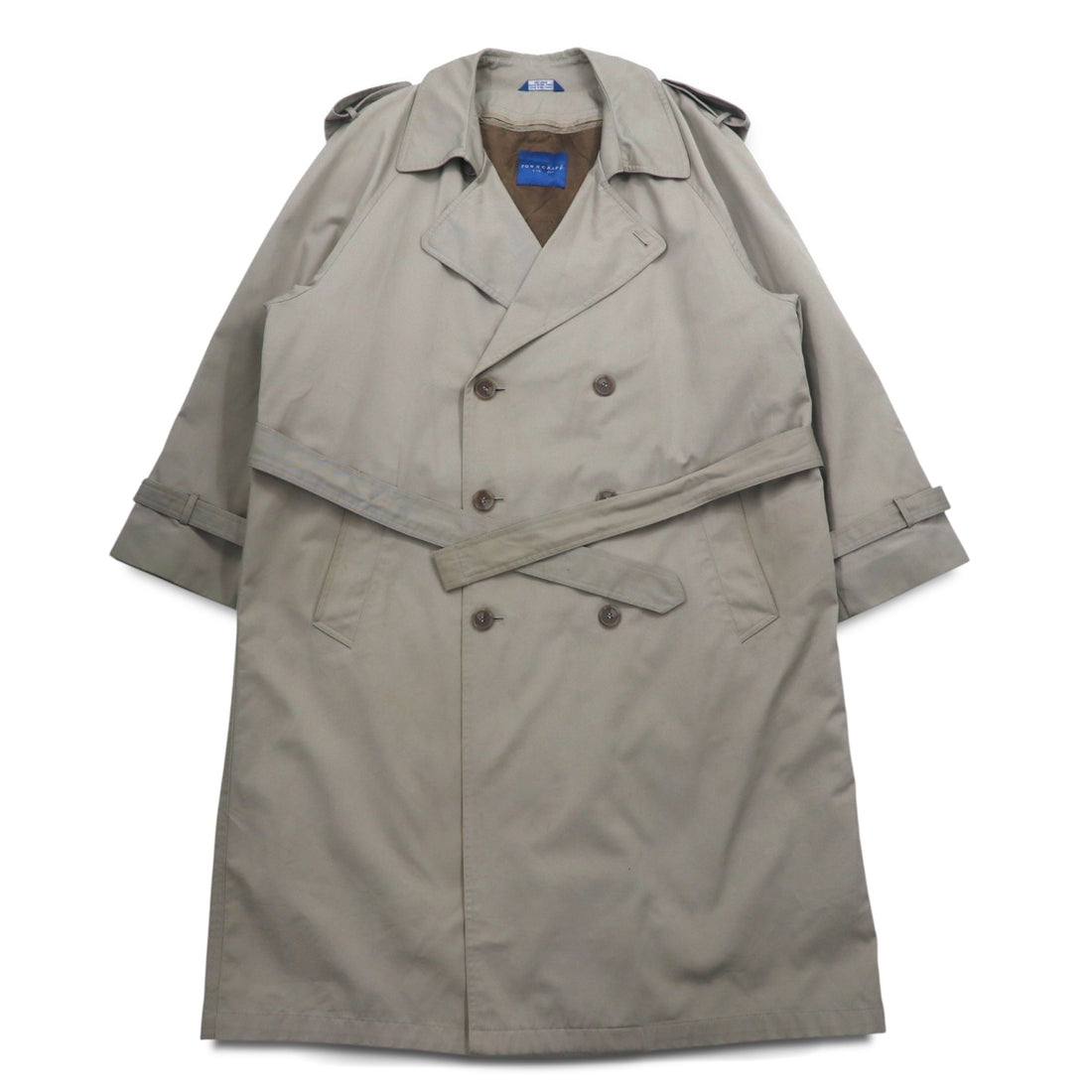 TOWN CRAFT 90s Double Breasted Trench Coat, Size M, Beige, Detachable Liner, Belt Included, Made in Sri Lanka