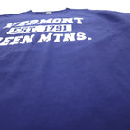GILDAN College Print Ultra Cotton 3-Layer Print T-Shirt XL Blue Arch Logo Vermont Green MTNS
