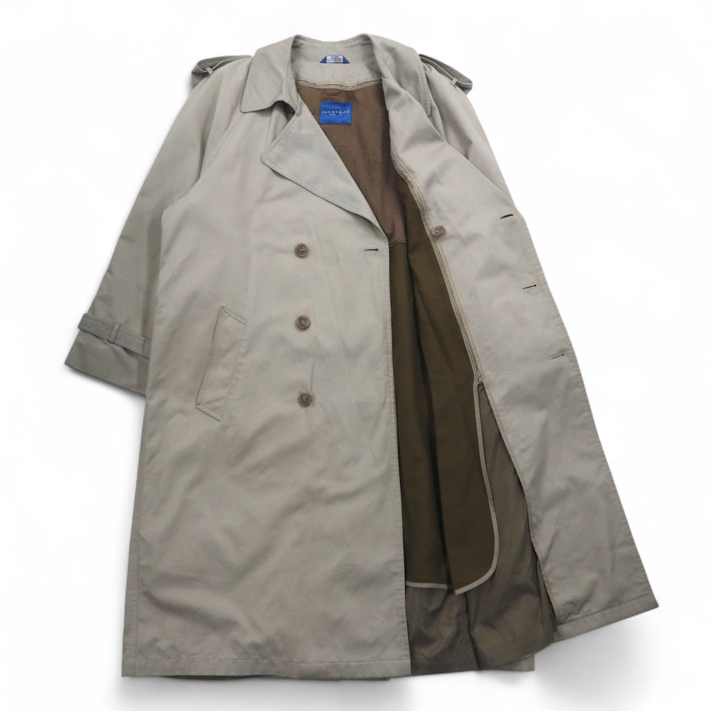 TOWN CRAFT 90s Double Breasted Trench Coat, Size M, Beige, Detachable Liner, Belt Included, Made in Sri Lanka