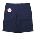 日本然リトテ-古着オンライン-Dickies リラックス フィット ワークショーツ ハーフパンツ 44 ネイビー ポリエステル コットン FLEX ホンジュラス製 未使用品-Dickies Relaxed Fit Work Shorts Half Pants 44 Navy Polyester Cotton FLEX Honduras Made Unused