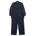 LAUREN RALPH LAUREN カナダ製 90年代 2B スーツ セットアップ L ネイビー ストライプ ウール