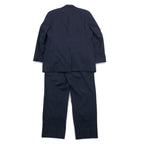 LAUREN RALPH LAUREN カナダ製 90年代 2B スーツ セットアップ L ネイビー ストライプ ウール