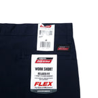 Dickies Relaxed Fit Work Shorts, Size 44, Navy, Polyester, Cotton, FLEX, Made in Honduras, Unused