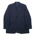 LAUREN RALPH LAUREN カナダ製 90年代 2B スーツ セットアップ L ネイビー ストライプ ウール