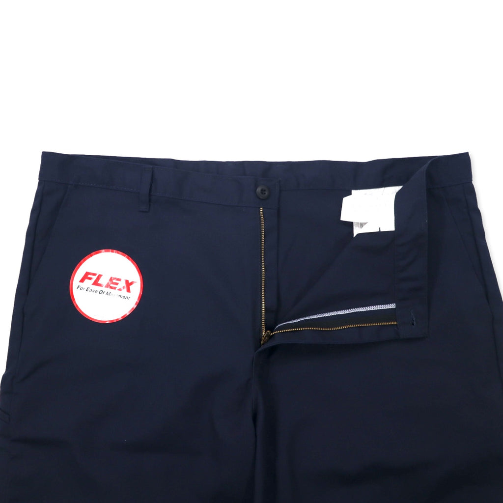 Dickies Relaxed Fit Work Shorts, Size 44, Navy, Polyester, Cotton, FLEX, Made in Honduras, Unused