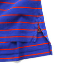 POLO GOLF RALPH LAUREN ピマコットン ボーダー ポロシャツ L ブルー オレンジ VINTAGE LISLE ポケット スモールポニー刺繍 ペルー製