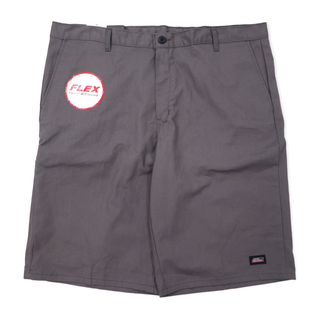 日本然リトテ-古着オンライン-Dickies リラックス フィット ワークショーツ ハーフパンツ 42 グレー ポリエステル コットン FLEX ホンジュラス製 未使用品-Dickies Relaxed Fit Work Shorts Half Pants 42 Gray Polyester Cotton FLEX Honduras Made Unused