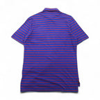 POLO GOLF RALPH LAUREN ピマコットン ボーダー ポロシャツ L ブルー オレンジ VINTAGE LISLE ポケット スモールポニー刺繍 ペルー製