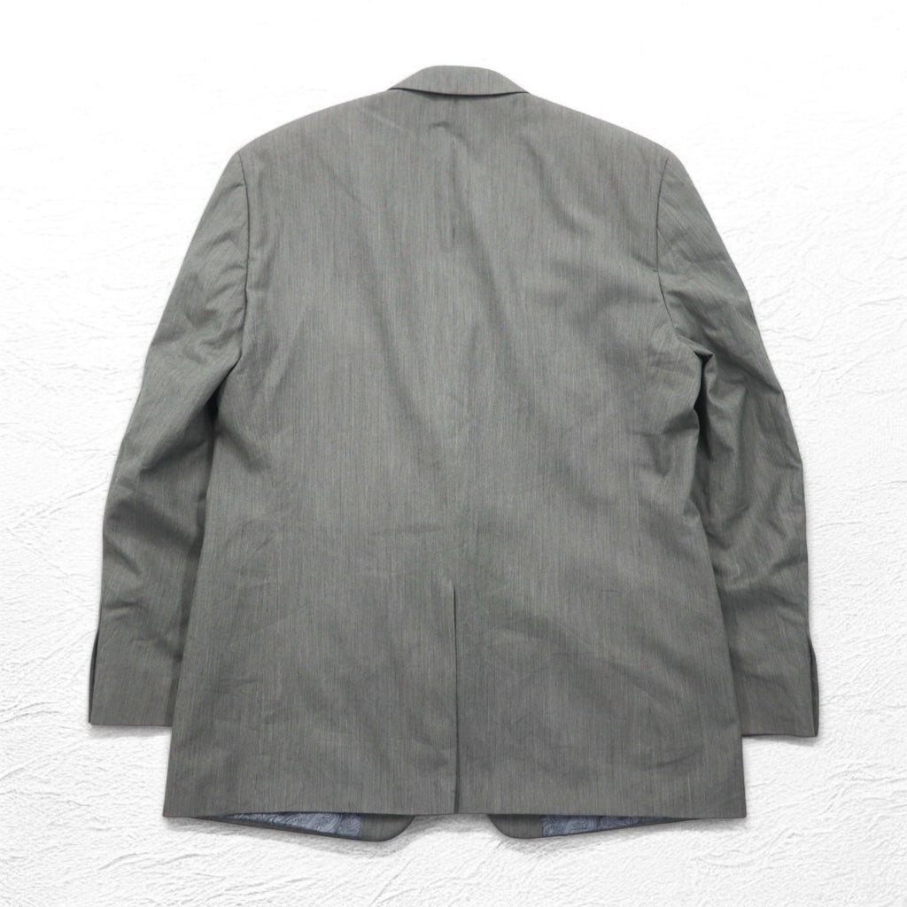 CHAPS 2B テーラードジャケット スーツ L グレー 裏地 ペイズリー