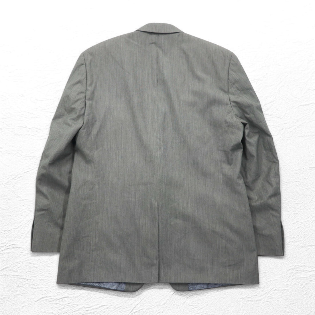 CHAPS 2B テーラードジャケット スーツ L グレー 裏地 ペイズリー