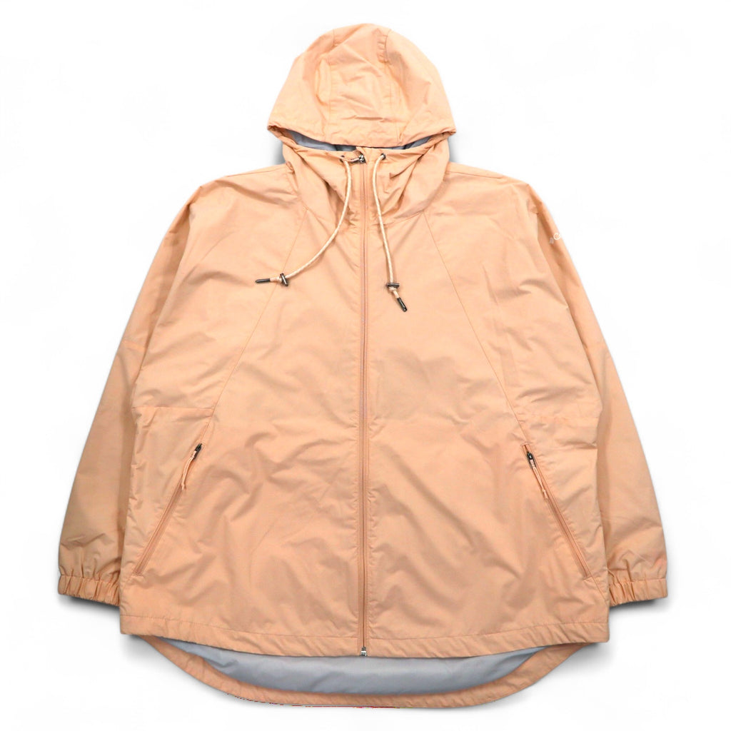 Columbia Park Jacket Mountain Parka Rain Jacket L Pink Nylon Drawcord