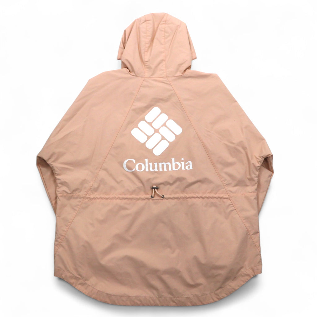 Columbia Park Jacket Mountain Parka Rain Jacket L Pink Nylon Drawcord