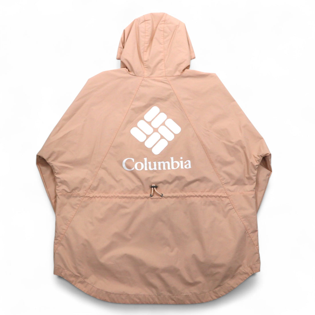 Columbia Park Jacket Mountain Parka Rain Jacket L Pink Nylon Drawcord