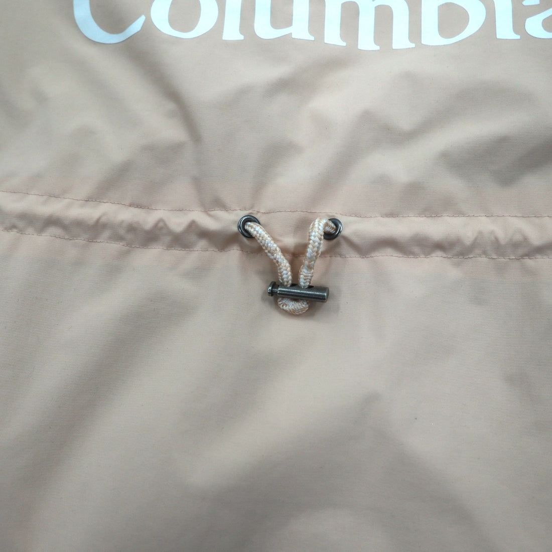 Columbia Park Jacket Mountain Parka Rain Jacket L Pink Nylon Drawcord