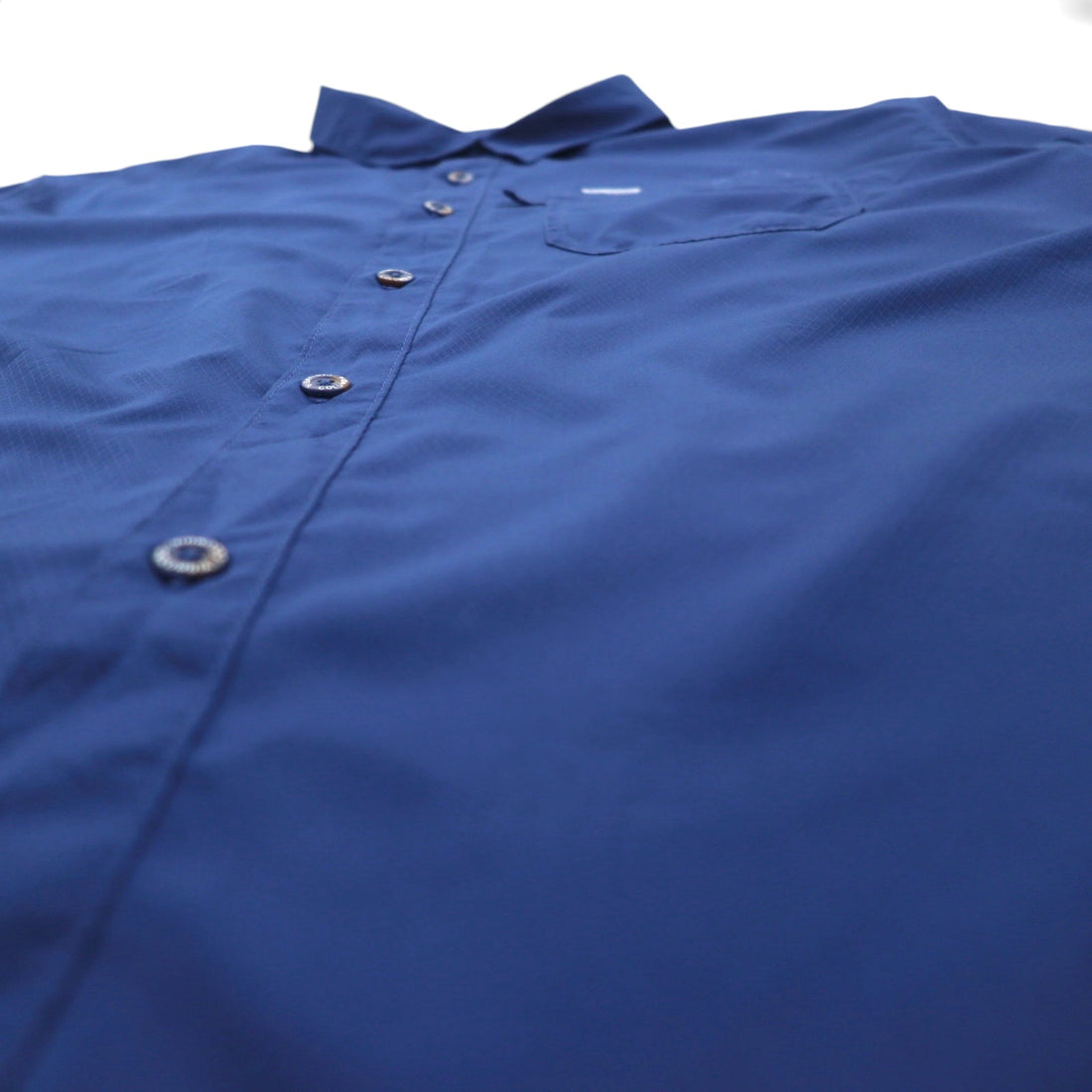Columbia PFG オムニシェード OMNI-SHADE スラックタイドキャンプシャツ フィッシングシャツ XL ネイビー ポリエステル FM7042