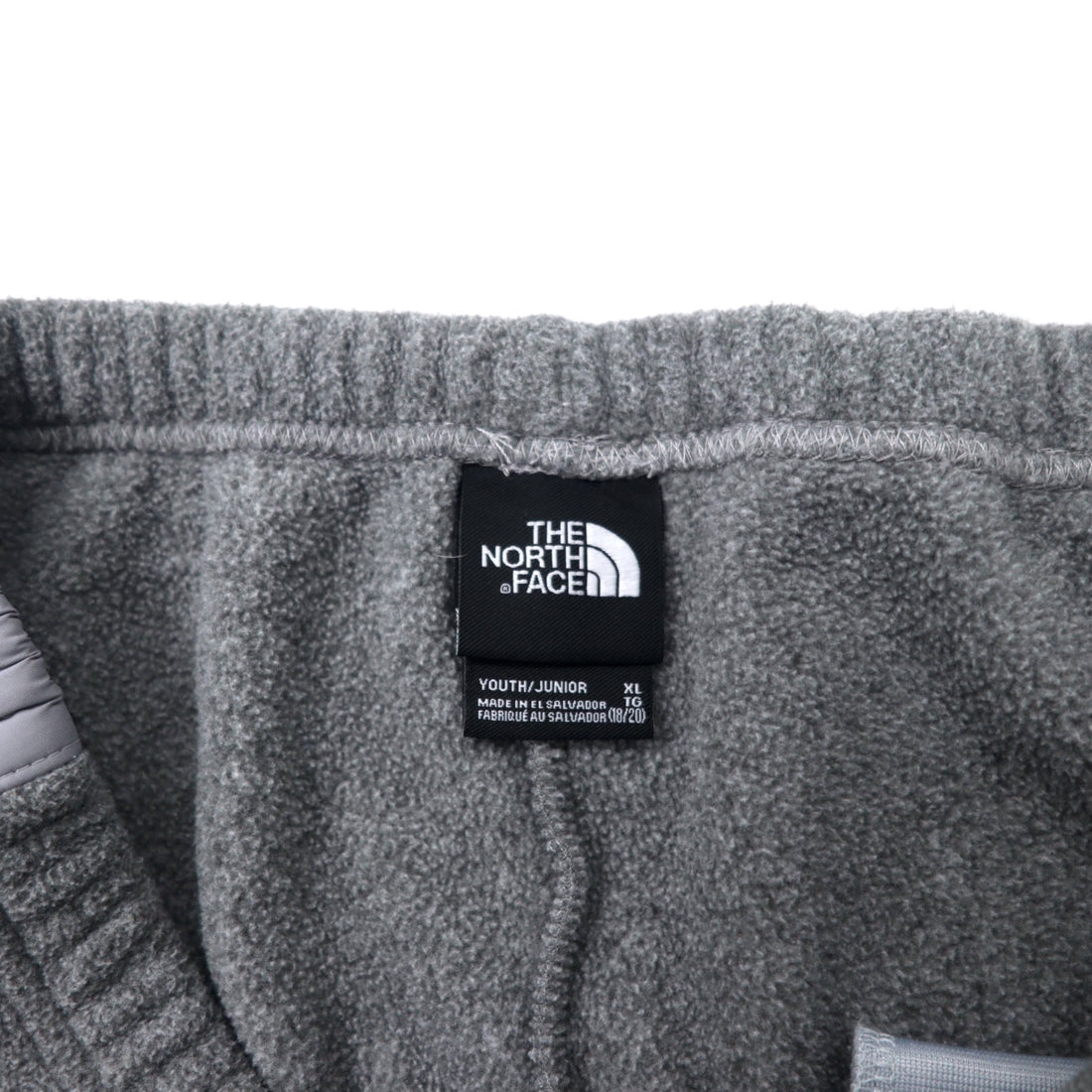 THE NORTH FACE フリース イージーパンツ XL グレー ポリエステル サイドライン US規格 エルサルバドル製