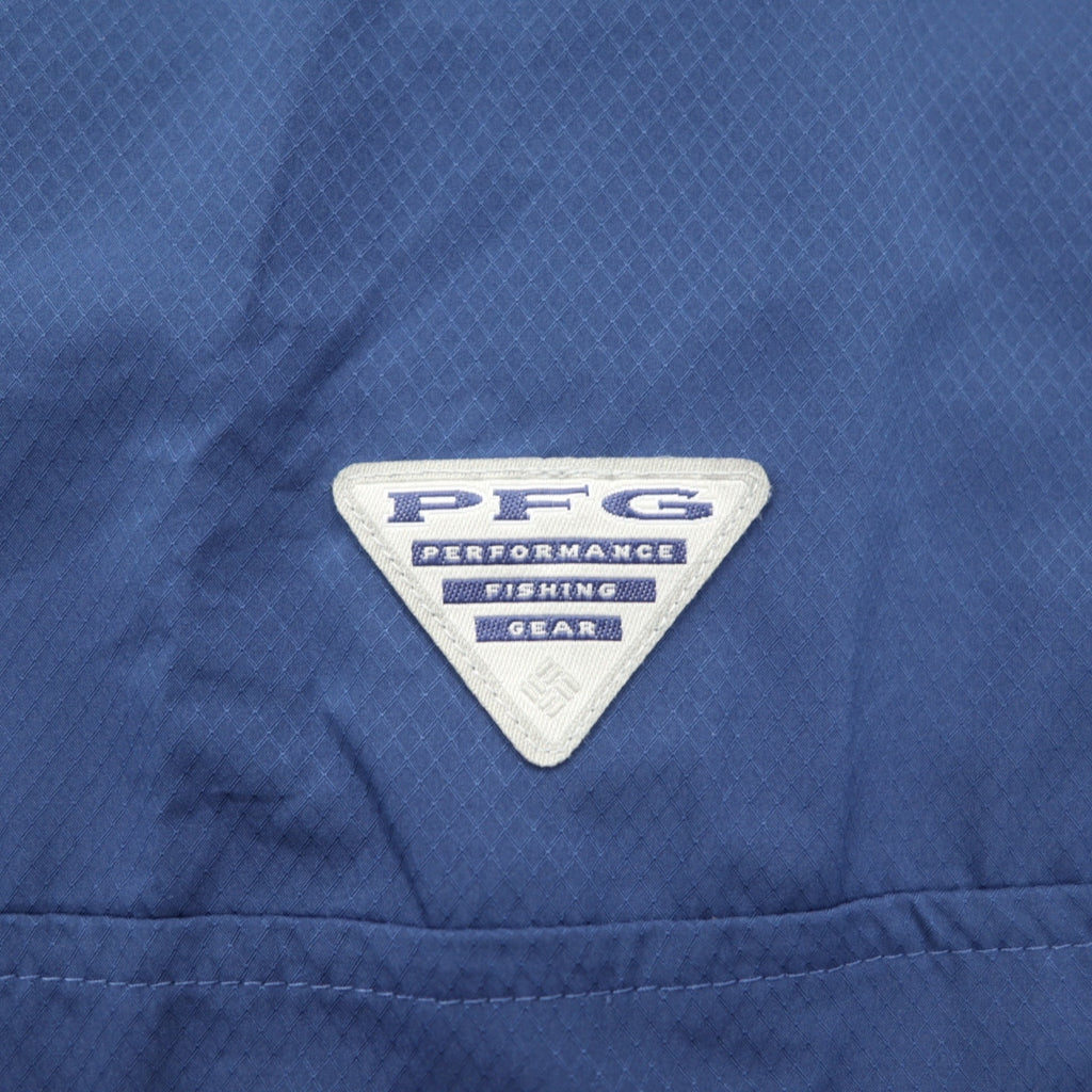 Columbia PFG オムニシェード OMNI-SHADE スラックタイドキャンプシャツ フィッシングシャツ XL ネイビー ポリエステル FM7042