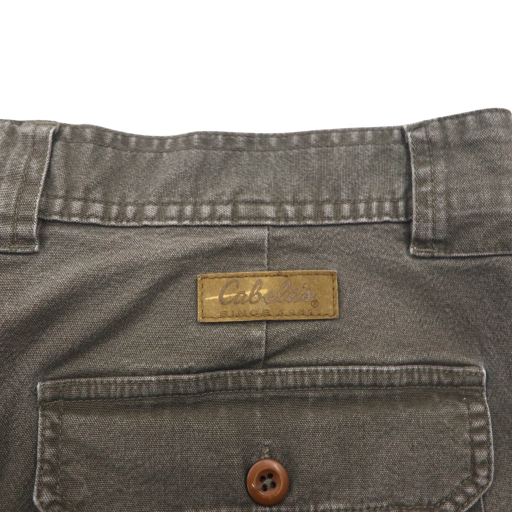 Cabela's 90s Bush Shorts, Khaki Cotton, Pocket, Size L