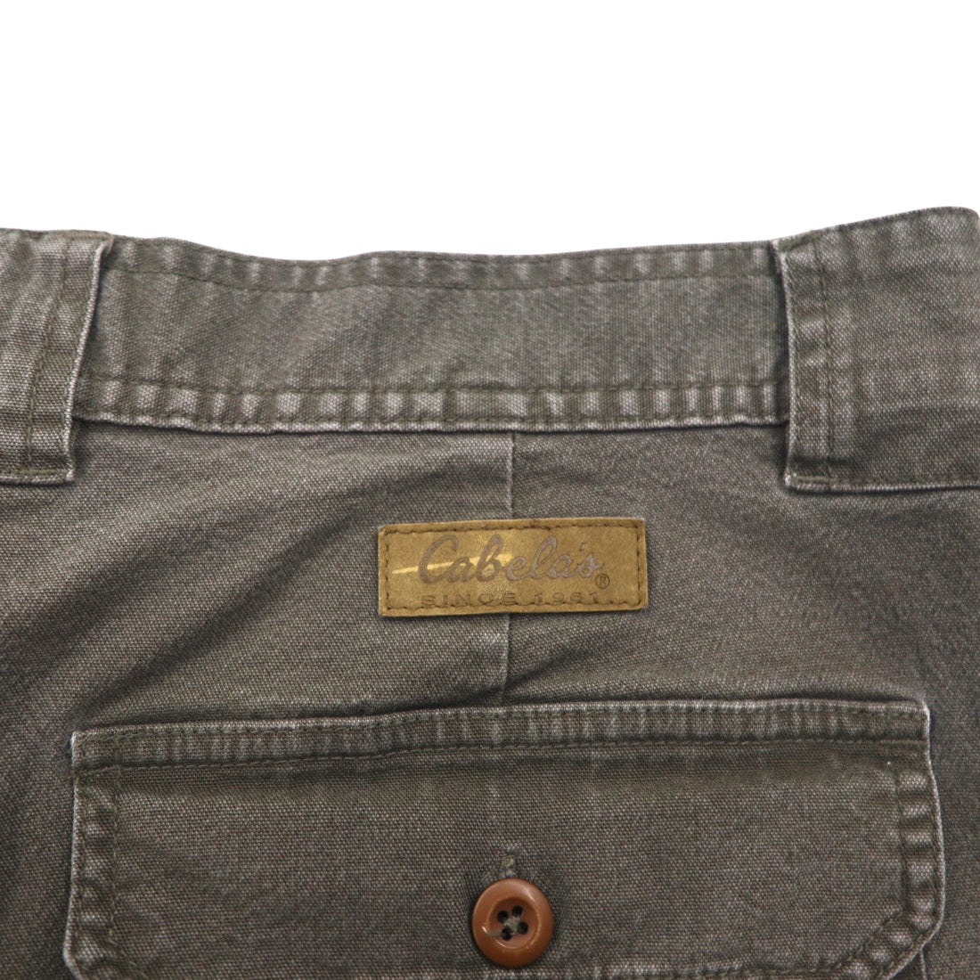 Cabela's 90s Bush Shorts, Khaki Cotton, Pocket, Size L