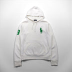 Polo Ralph Lauren ビッグポニー プルオーバー パーカー M ホワイト コットン