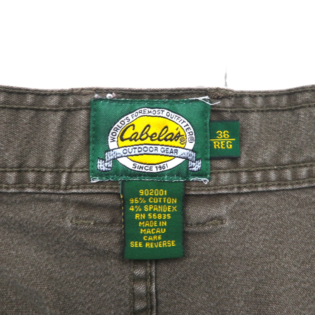 Cabela's 90s Bush Shorts, Khaki Cotton, Pocket, Size L