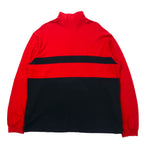 POLO SPORT RALPH LAUREN USA製 ハーフジップ スウェット XXL レッド コットン ビッグサイズ