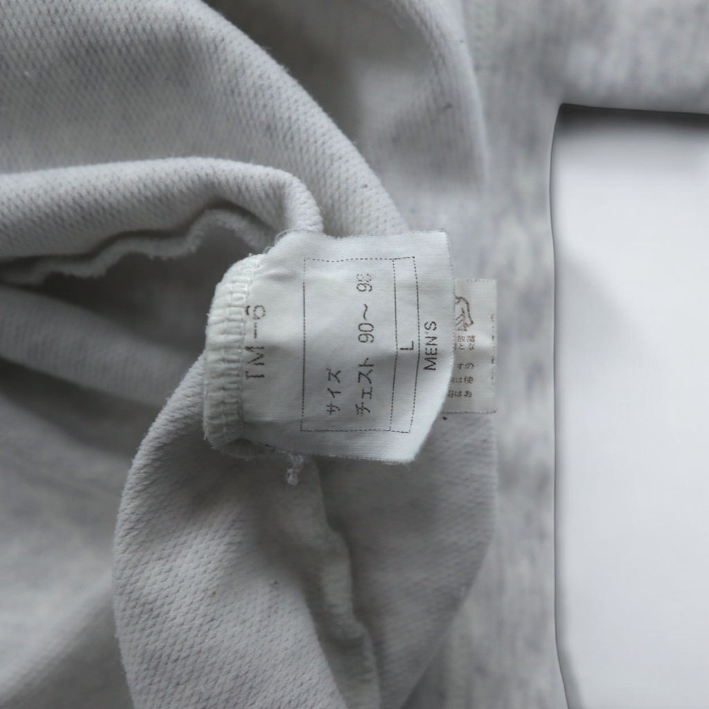 FRED PERRY 90s Drawstring High Neck Sweatshirt L Gray Bottle Neck Made in Japan