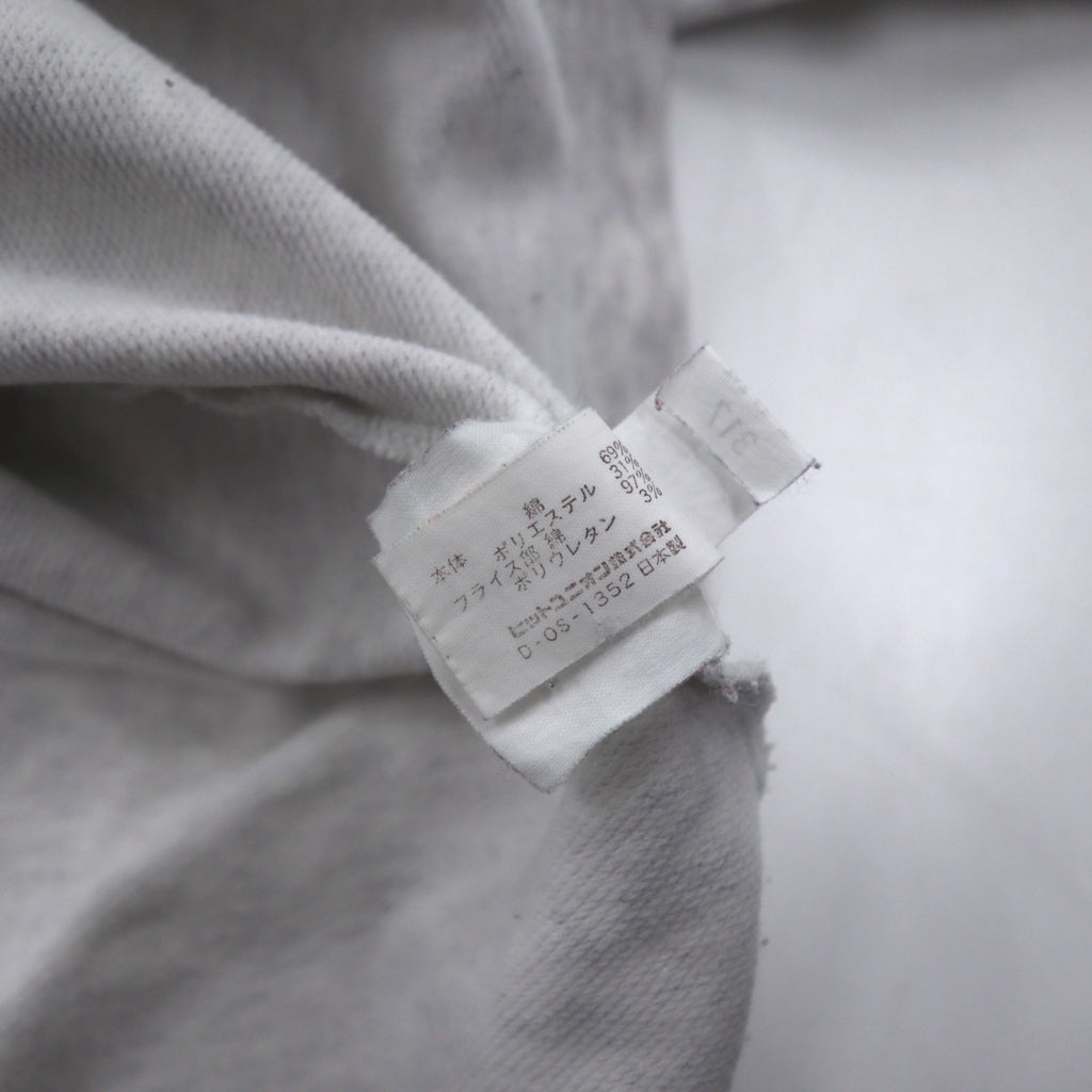 FRED PERRY 90s Drawstring High Neck Sweatshirt L Gray Bottle Neck Made in Japan