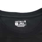 carhartt ルーズフィット ポケット付き ロングスリーブ Tシャツ ロンT 2XL LOOSE FIT ブラック K126 グアテマラ製