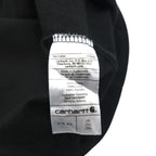 carhartt ルーズフィット ポケット付き ロングスリーブ Tシャツ ロンT 2XL LOOSE FIT ブラック K126 グアテマラ製
