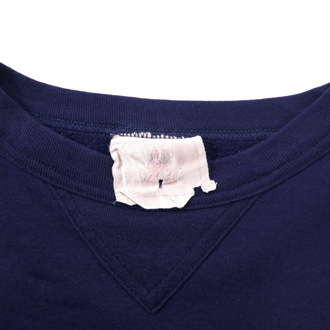 RALLY SPORT Logo Print Sweatshirt M Navy Cotton Double Sided Print