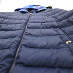 Polo Ralph Lauren ハイブリッド パフォーマンス ダウンジャケット パーカー M ネイビー PERFORMANCE キルティング 切替