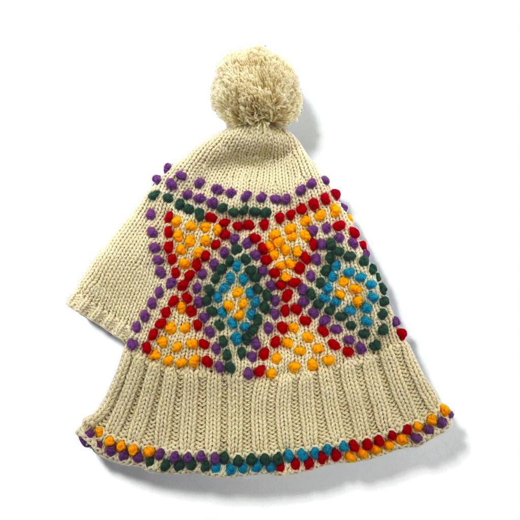 DENIM TEARS Tremaine Hat with Pom-Pom, OS Multicolor, SAR415