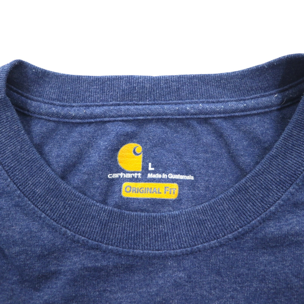 Carhartt Pocket T-Shirt PokeTL Blue ORIGINAL FIT Made in Guatemala