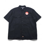 Dickies FLEX Short Sleeve Work Shirt, XL, Black, Polyester/Cotton, WS675, Unused