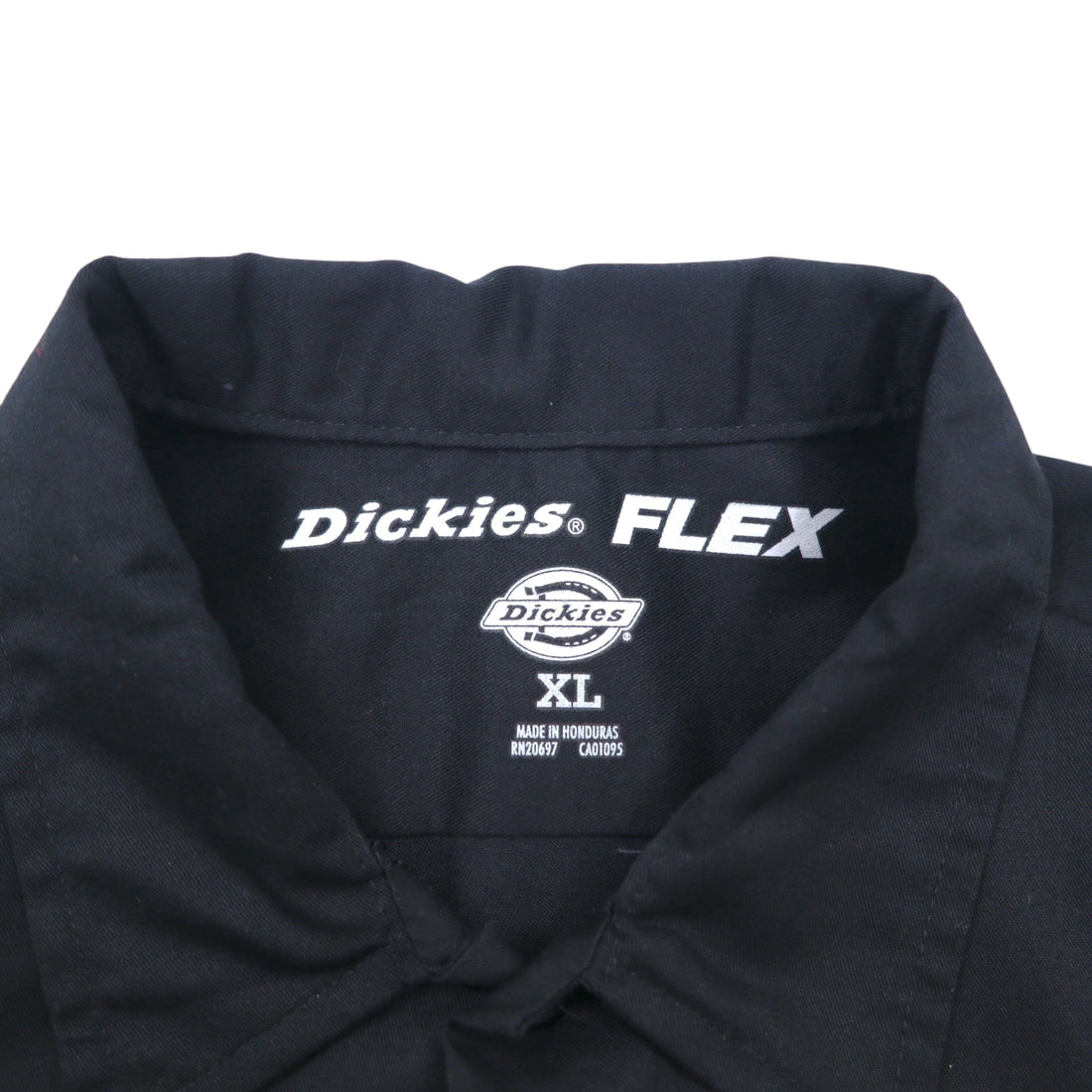 Dickies FLEX Short Sleeve Work Shirt, XL, Black, Polyester/Cotton, WS675, Unused