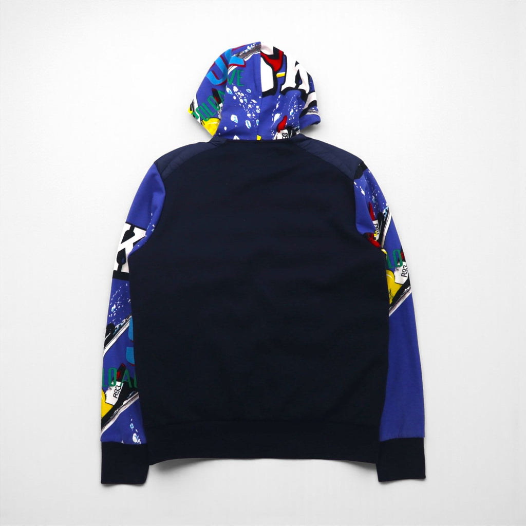 Polo Ralph Lauren ハイブリッド パフォーマンス ダウンジャケット パーカー M ネイビー PERFORMANCE キルティング 切替