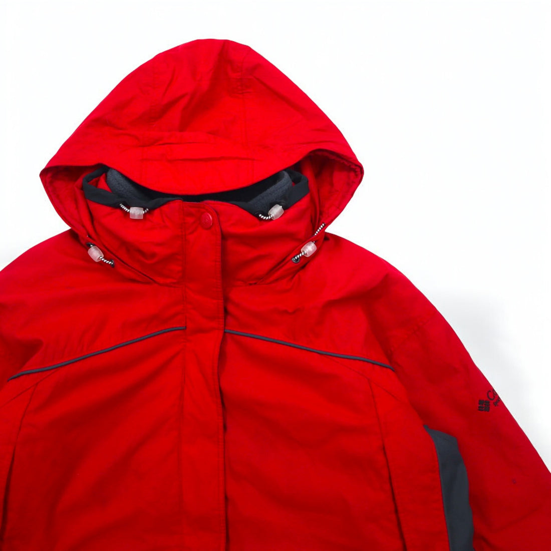 Columbia 90s 3WAY Mountain Parka Winter Jacket L Red 3-in-1 INTERCHANGE Removable Liner Sunrise Peak Parka SL7379 Made in Sri Lanka